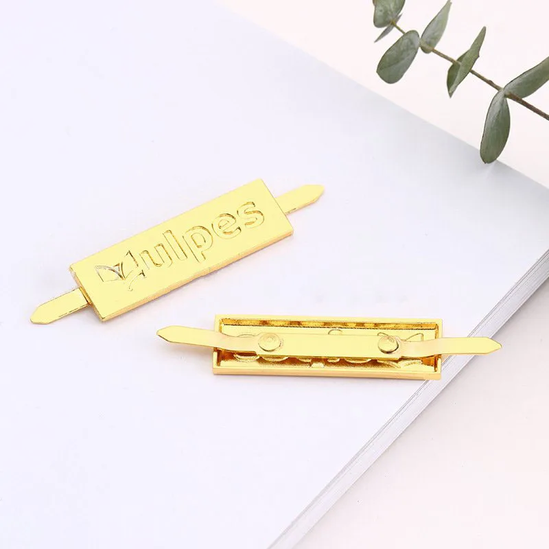 Customized Logo Metal Labels Zinc Alloy Garment Trademarks Tags Metal Accessories Tags for Clothing