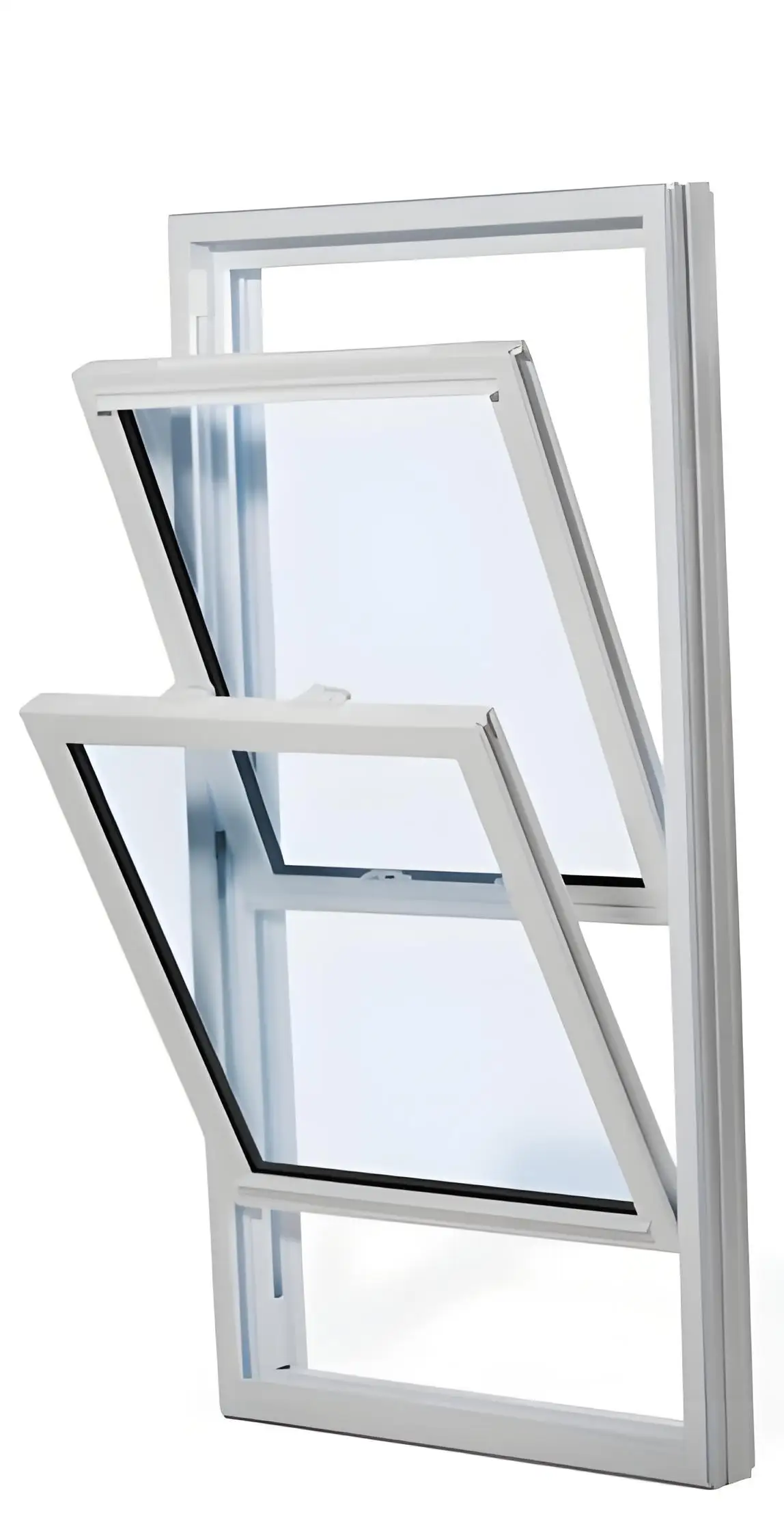 Top Hung Window Optional Automatic Vertical Pivot Skylight Hinged Windows PVC or Aluminum Awning Window