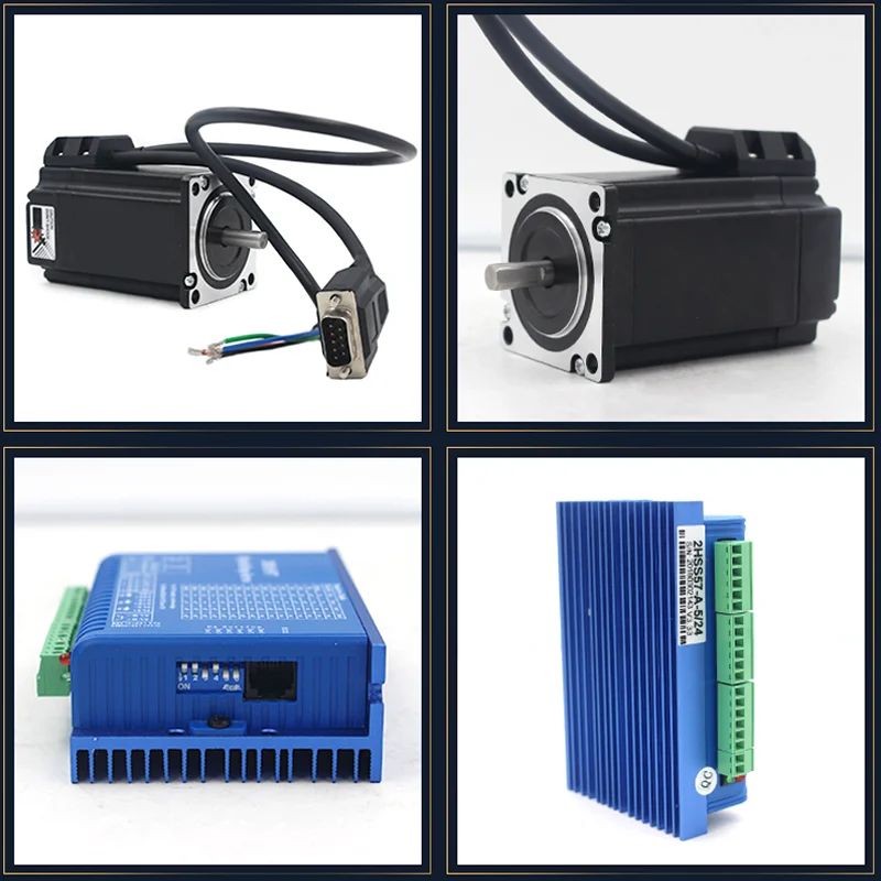 Kit Moteur Pas à Pas En Boucle Fermée Nema23 3,6 Nm - HBS57 Driver + Moteur 57HBS30, 4A, Pour CNC, Upgrade Système - 6