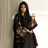 Embroidered vine-patterned garment