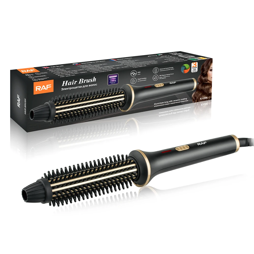 RAF Soothe Restlessness Reduced Comb Design Hair Care 3 Temperature Settings Rapid Heating Electric Hot Air Brush