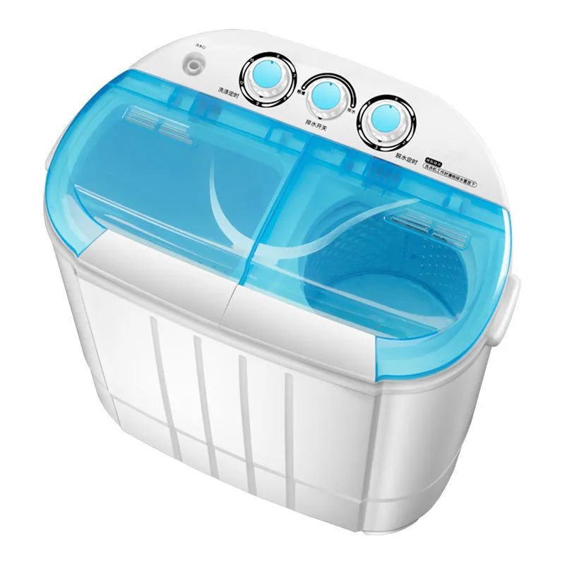Mini Washing Machine,Household  Washing Machine, Double Bucket Small Semi-automatic Washing Machine