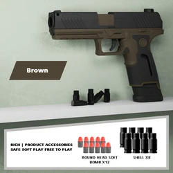 Резиновый пистолет-пуля Colt, Детская уличная игрушка-Имитация мягких пуль, Детская модель пистолета-ракушки, игрушка