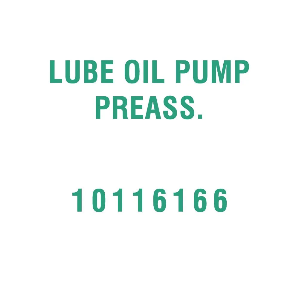 LUBE OIL PUMP PREASS. 10116166 for Liebherr R964 Excavator