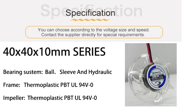 Fan, 12V/24v, 4010, 4510, 5010 - detail 10
