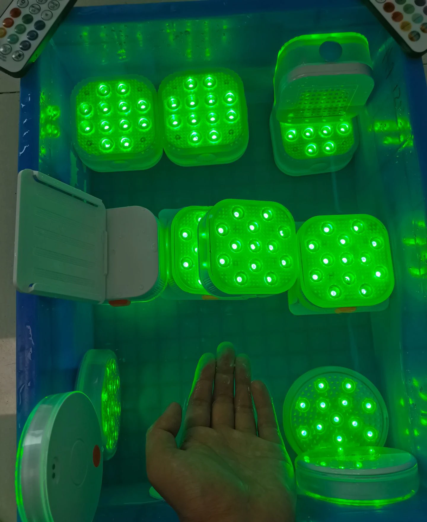 MQFORU Pool Lights, Rechargeable Submersible LED Lights
