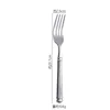 Tenedor de plata para cena
