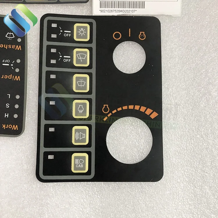 R80-7 Hyundai Panel Controller Stickers Machinery Parts Excavator Hyundai Sticker R80-7