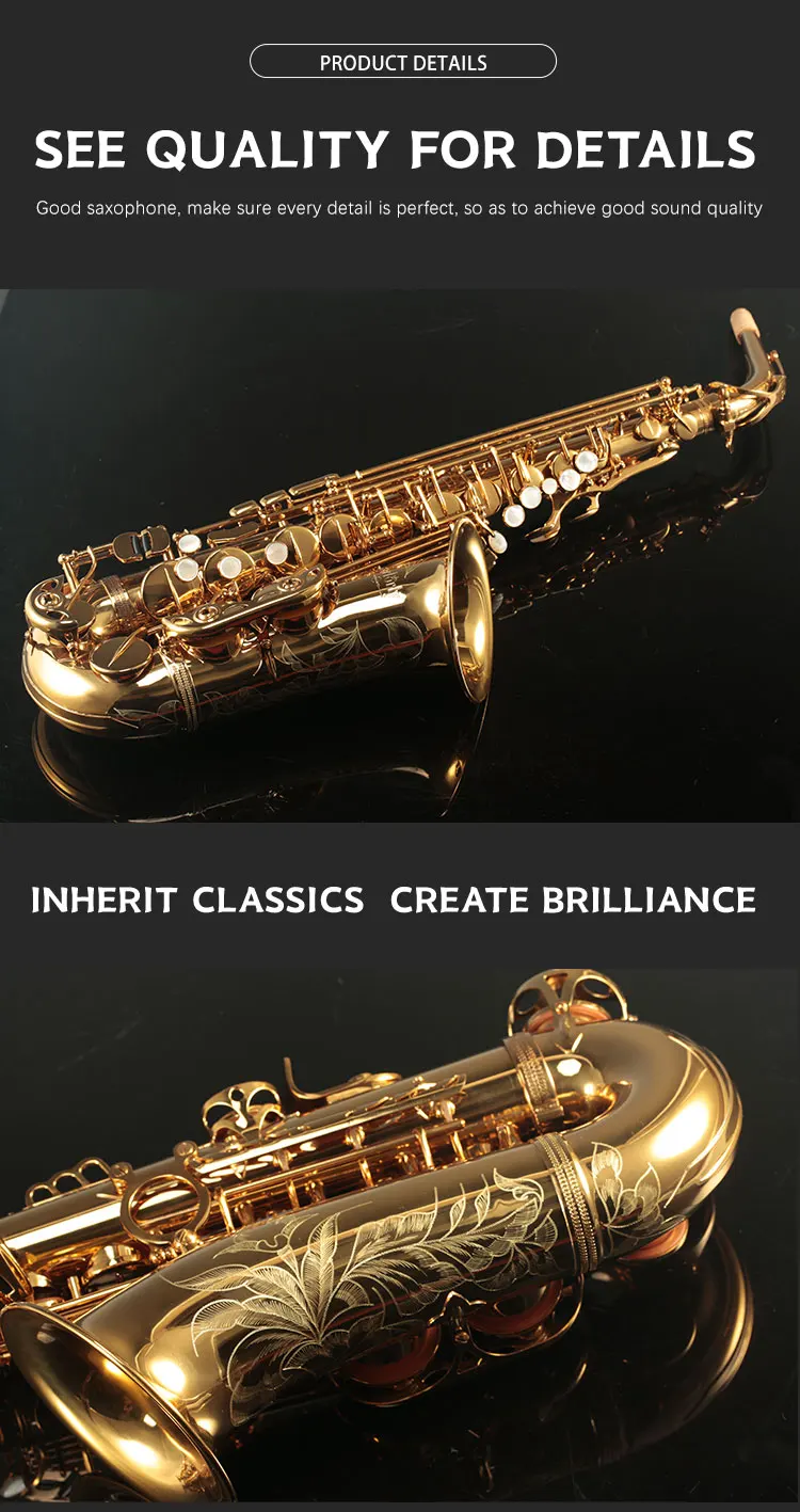 2021 Good Quality High Grade Alto Saxophone For Students Factory Price