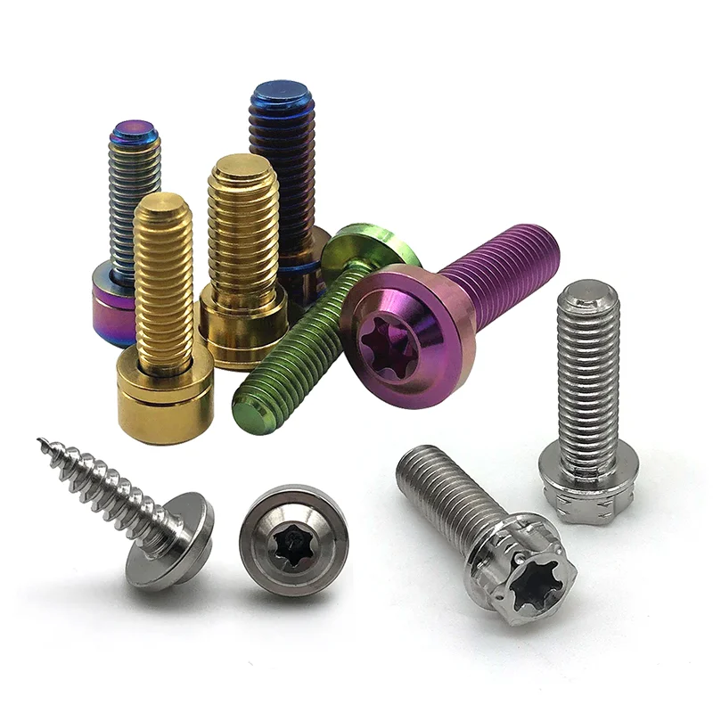 Factory wholesale DIN 7380 M3 M4 M5 M6 M7 Head Cap Screw Gr2 Titanium Screws for use in water electrolysis