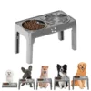 Gray Double Stainless Steel Bowls