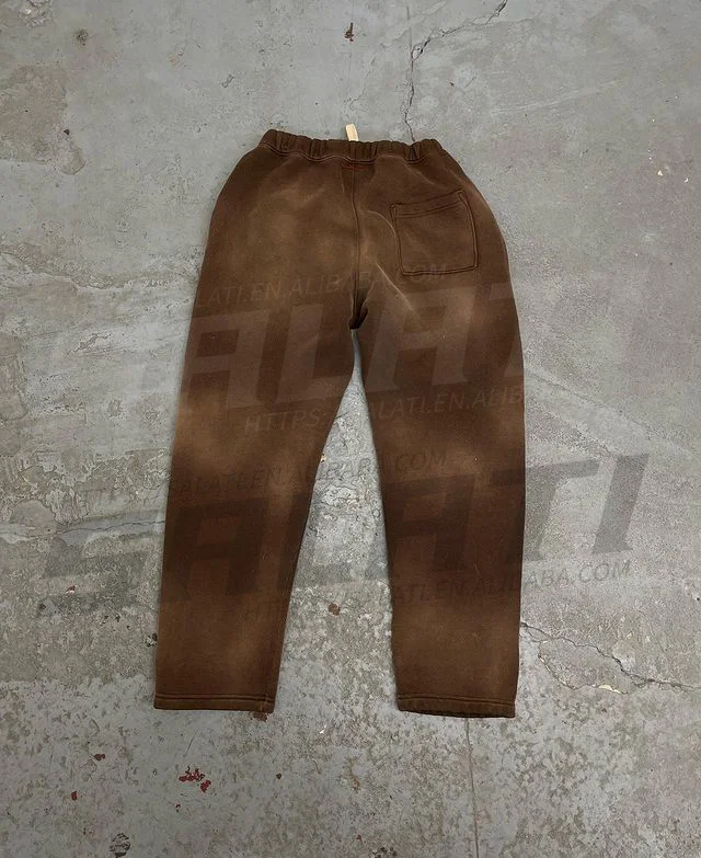 Full Zip up Hoodies and Sweatpants Sets Custom Private Label Plain 100% Cotton Fleece Thick Men Clothing Acid Wash Sweat Suits gallery 5
