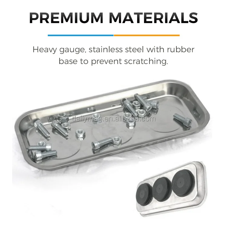 4 Pack Flexible Neodymium Collapsible Trays Abs Silicone