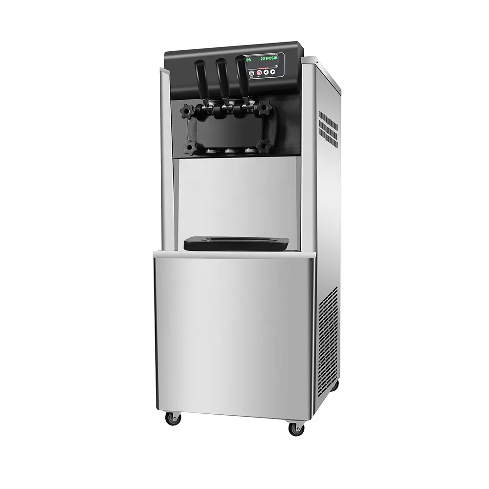 3 Flavors Automatic Soft Serve Sorbetiere Commercial Eis Ice Cream