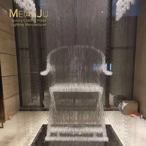 Luxury Customizable Crystal Cluster Suspension Chandelier Premium for Villa Hotels & Branches Elegant Pendant Lights