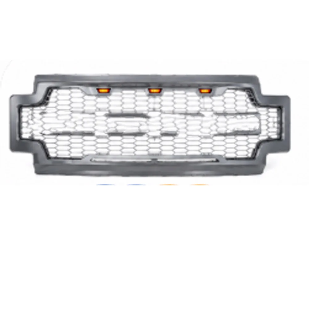 Front Grille Shell Insert Grade Low-end to High-end Upgrade Auto Body Part for F250-550 2017-2018 Raptor
