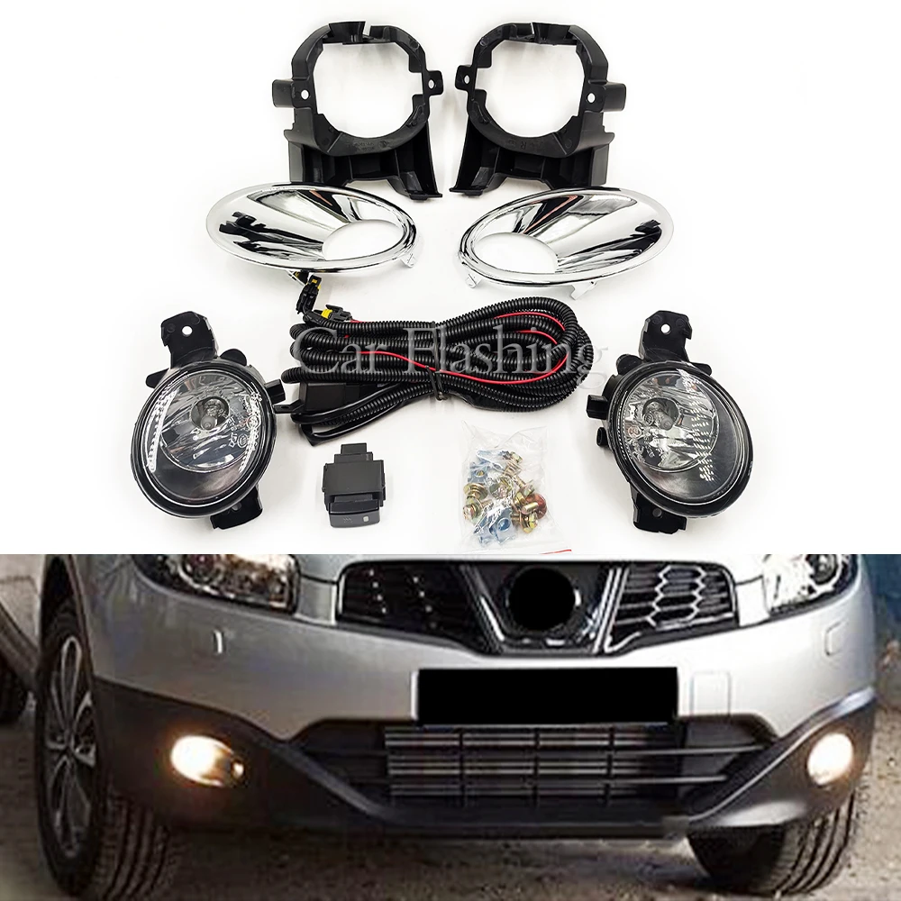 Copertura Fari Anteriori In Policarbonato Per Nissan Qashqai J10 2006-2013 – 2 Lenti Trasparenti Con Rivestimento UV, Sostituzione Anti-Graffio E Anti-Ingiallimento, Montaggio Facile