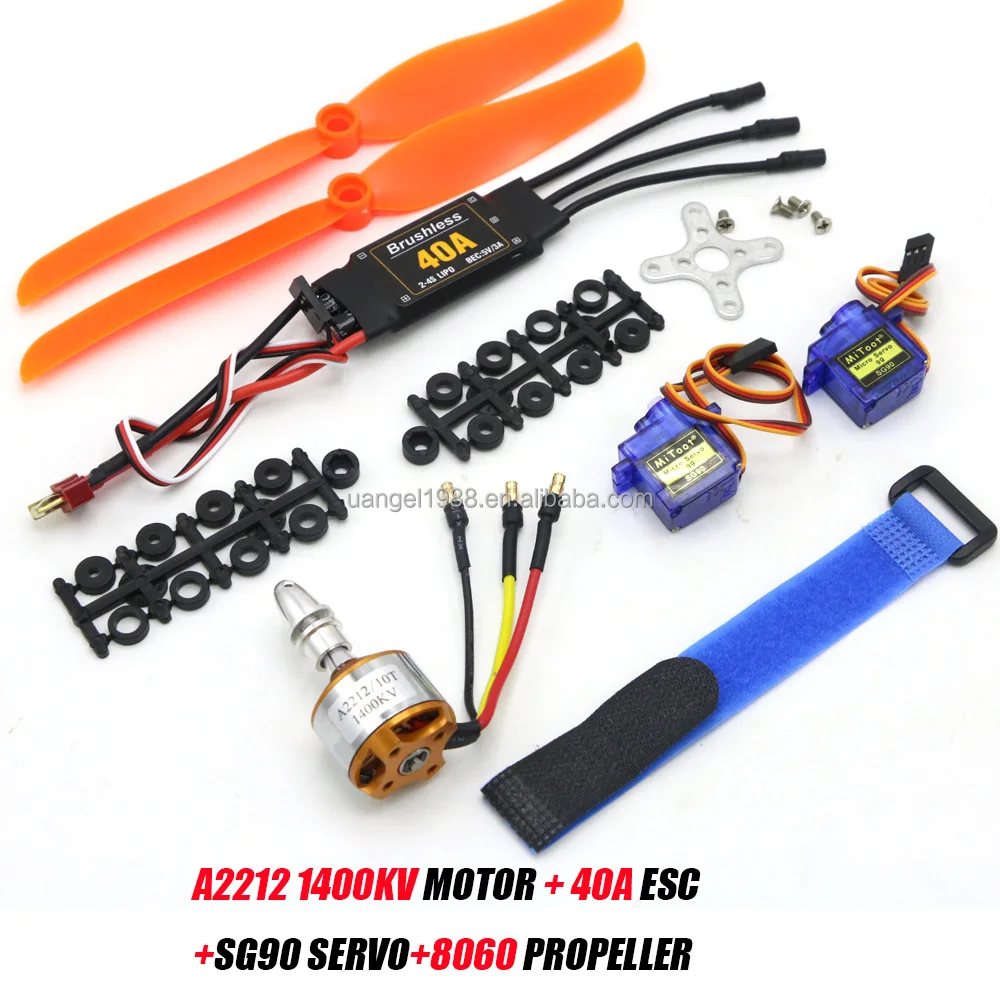 RC Drone Motor Kit,2212 1000KV Motor 40A Brushless ESC Set Accessories for RC Drone Helicopter FPV Model