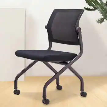 High Quality  Mesh Fabric Meeting Chair  Modern Design Foldable Conference Room Training Chair