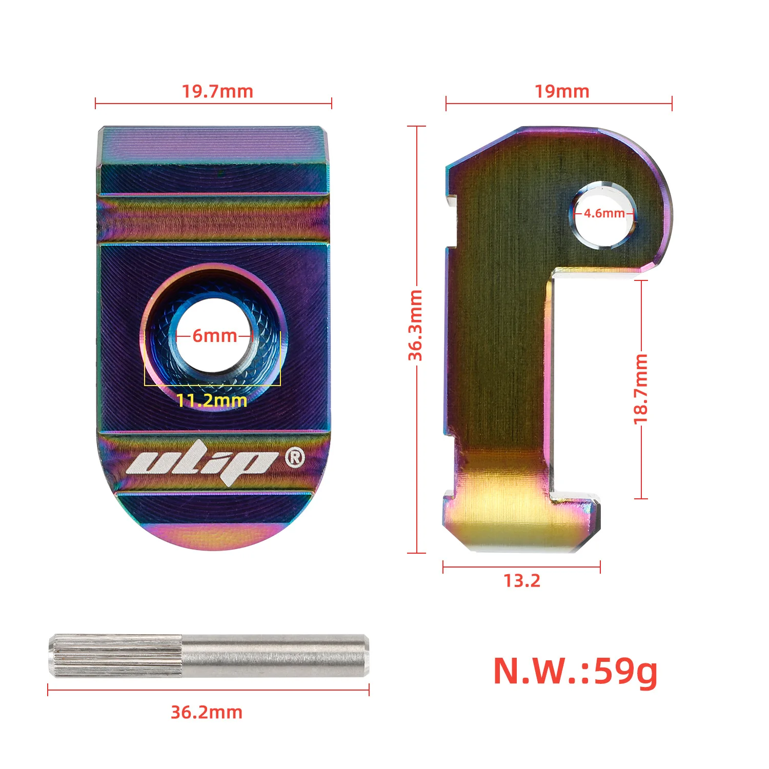 Stainless Steel Thickened Folding Hook Electric Scooter M365 Pro 1S Durable Single Card Pin Replacement