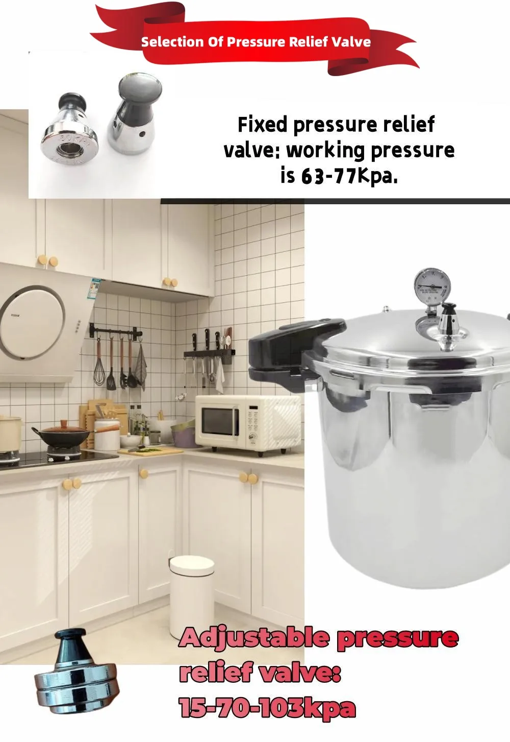  Pressure Cooker, 23L Aluminium Alloy Stovetop Pressure