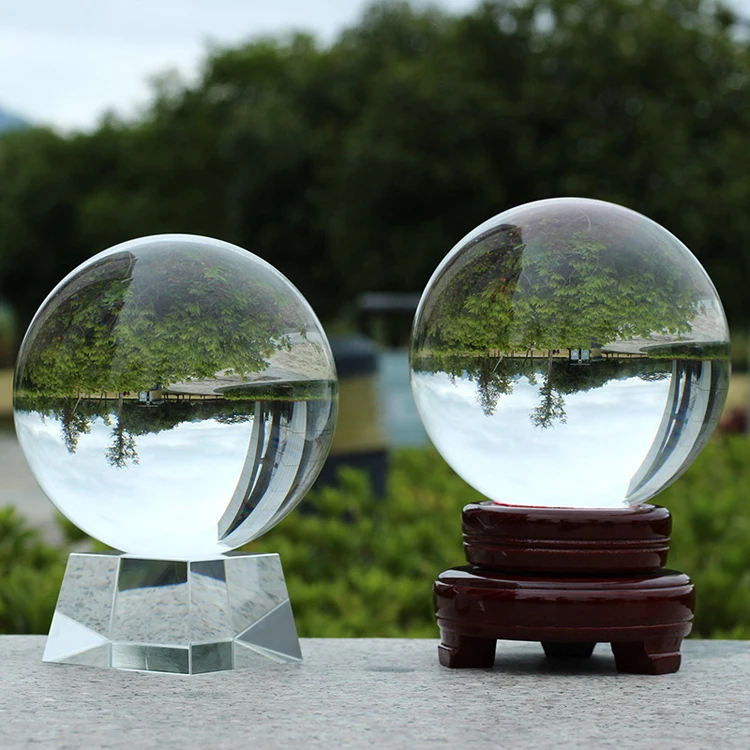 Good quality 80mm photography Glass Crystal Ball Stand manufacture