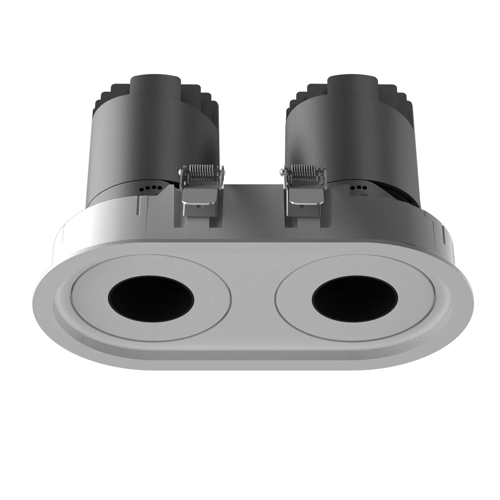 Крытый Trimless современный несколько аксессуаров антибликовые встраиваемые потолочные светодиодные точечные светильники COB Регулируемое направление света