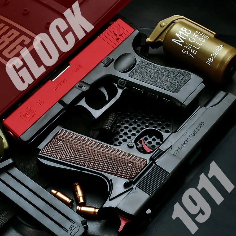 2021Hot Sale Shell-throwing soft bullet gun M1911 small pistol Manually loaded EVA fired soft bullet gun