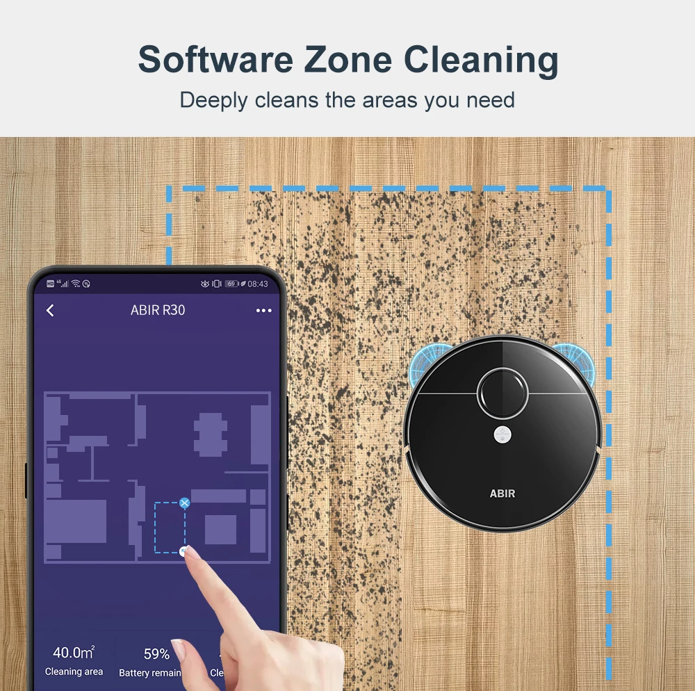 Robot Carpet Cleaner Automatic Vacuum with Self Empty Station