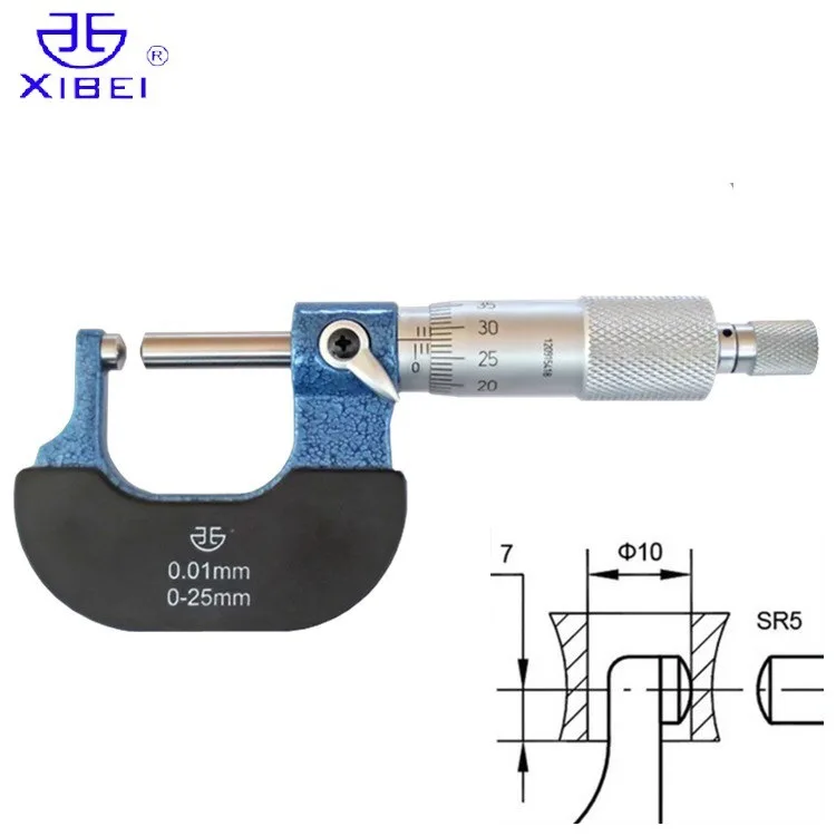 Large Micrometers Digital Point 01 Electronic 0001Mm 025Mm 75100Mm 0100Mm Lever Thickness Micrometer