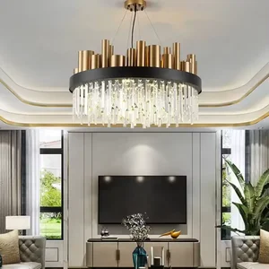 Factory Supply Indoor Lighting Hanging Ceiling Lights Modern Crystal Chandeliers for Hotel Room
