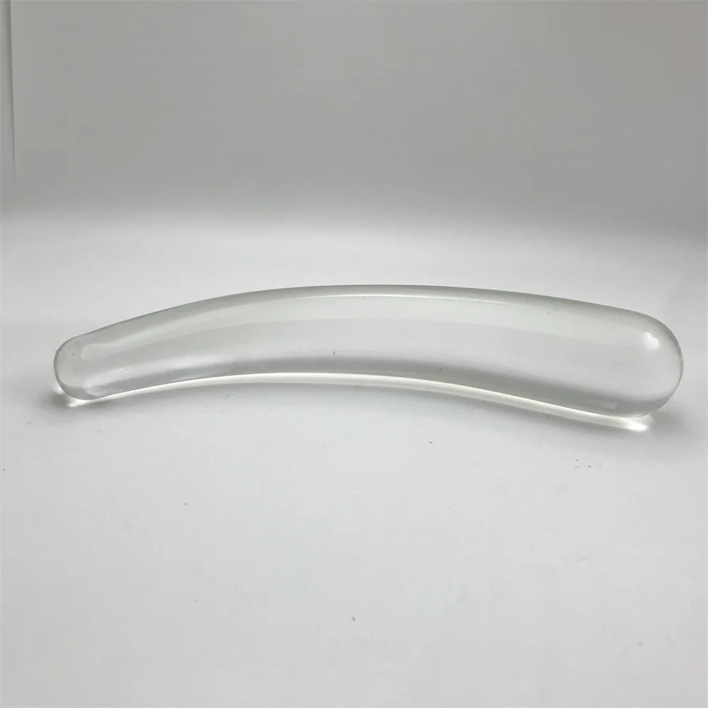 Transparent Smooth Glass Anal Plug Trainer Clear Anal Expander Dildo for Women Men Couples-Crystal Anal Dilator