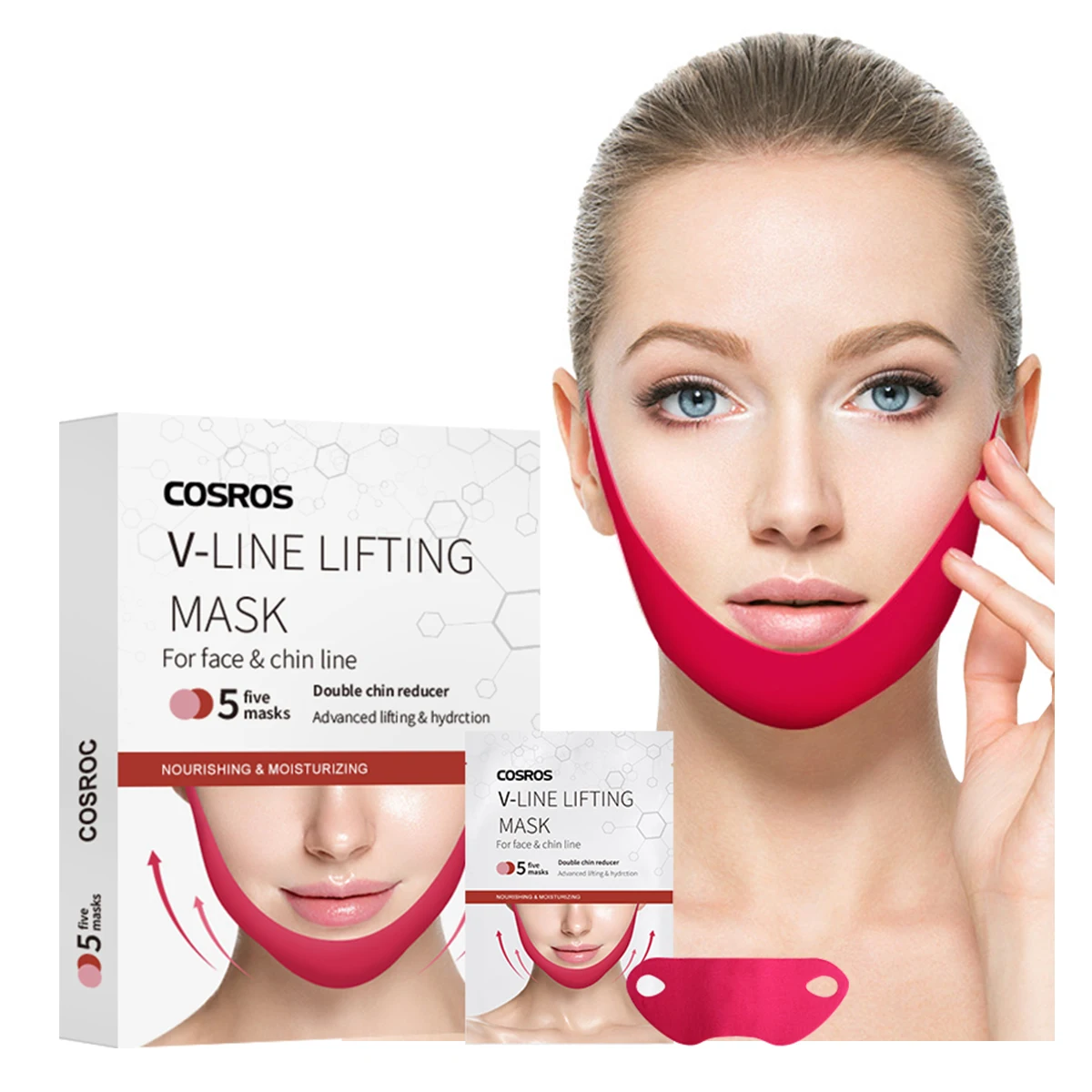 Private Label V Line Face Lift Mask Double Chin Reducer Lifting Band ...