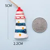 white 7 Small lighthouse pendant