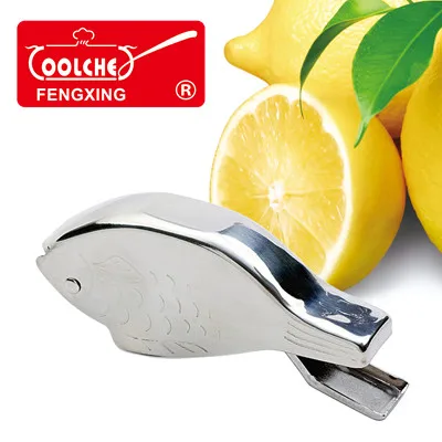 Fish Shape Design Hand Lemon Squeezer Manual Stainless Steel Lemon Squeezer