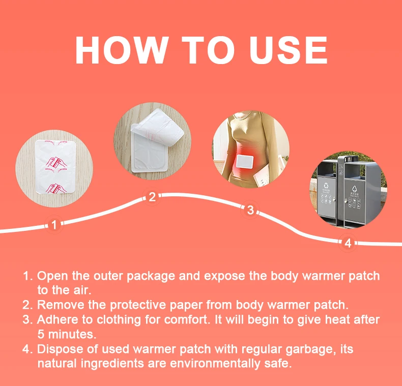 2023 Hot Sale Winter Body Comfort Heat Pack Body Warmer Patch Oem/odm