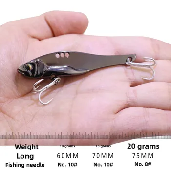 Lure Long Lure Vib Zinc Alloy Artificial Hard Bait Fresh Water Seawater Long-distance Full Swimming Lure Fishing Fish – Hard Lure – view 4