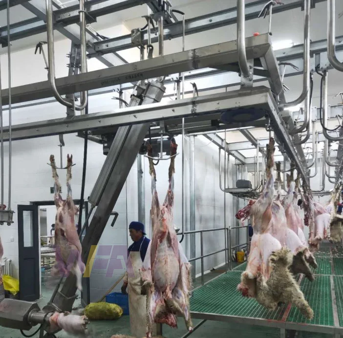 Muslim Halal Meat Processing Abattoir Sheep Slaughterhouse Equipment Plant Carcass Convey Rail of Goat Slaughtering Machine