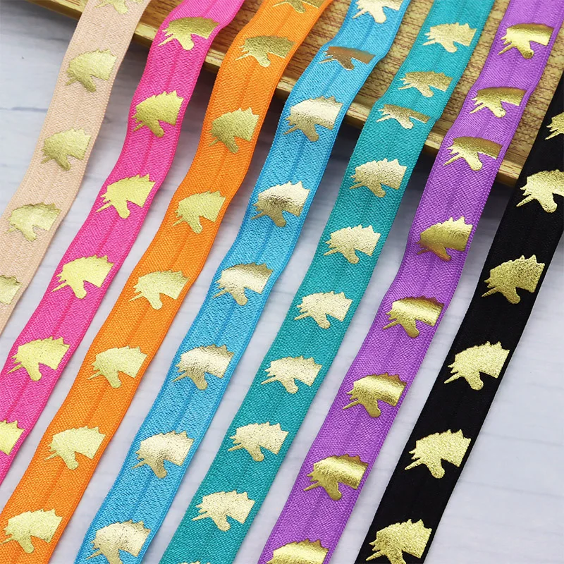 Эластичные единороги на радужной ленте 5/8