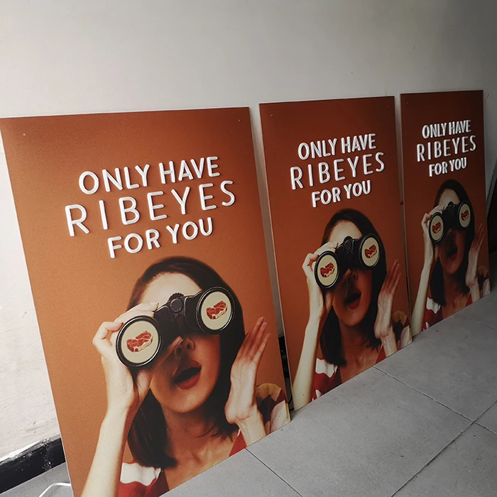3D LED Illuminated Acrylic Letters - High-Brightness Supermarket Wall Mounted Advertising Sign