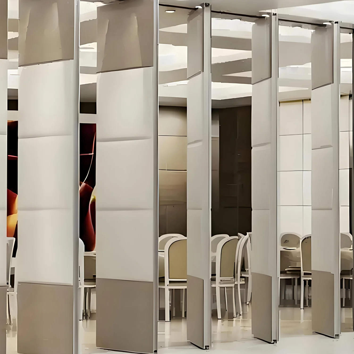 Room Partition Slidable Modern Soundproof Movable Partition 65/85/100mm Thick Folding Sliding ...