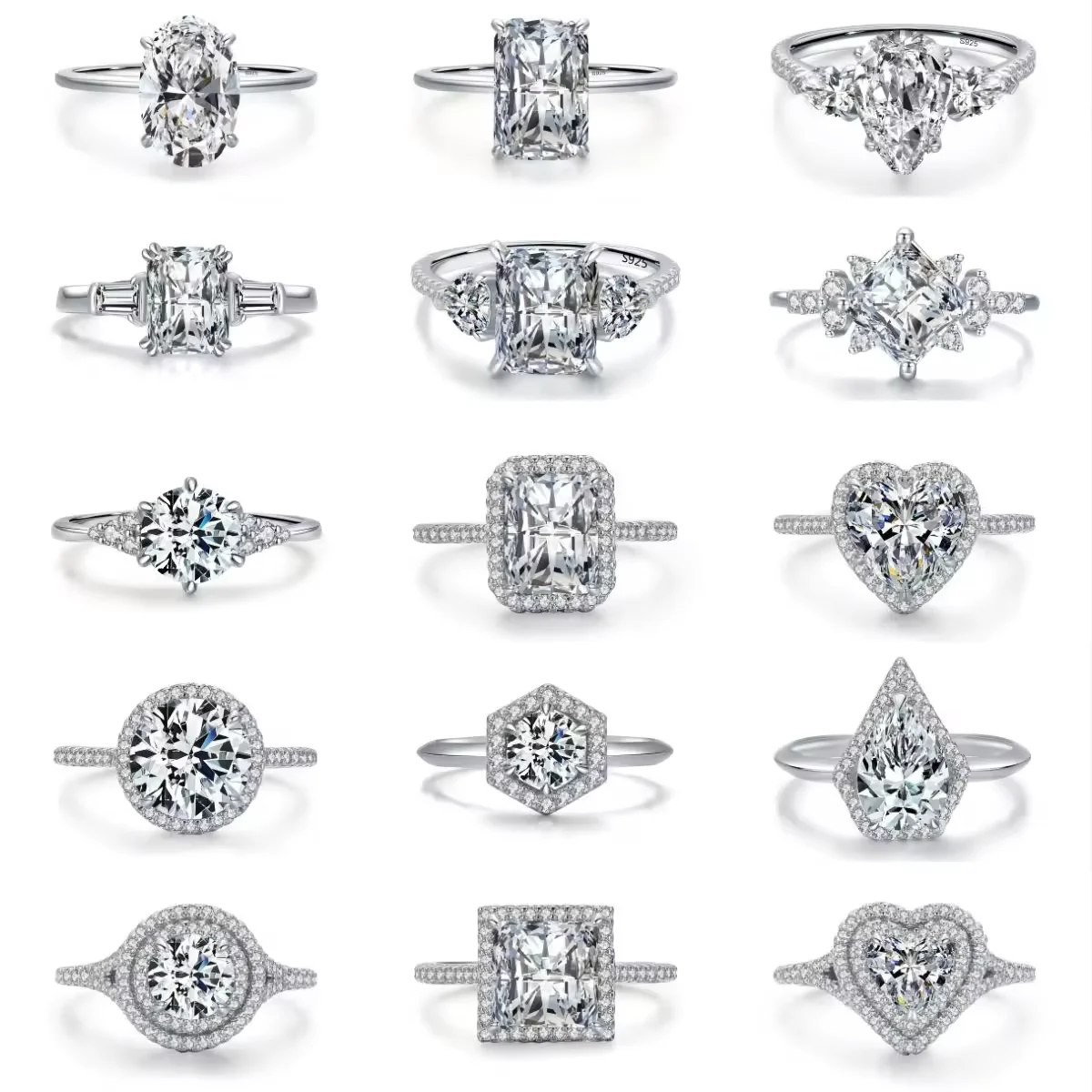 VANA 925 Sterling Silver Engagement Rings - Luxury & Style