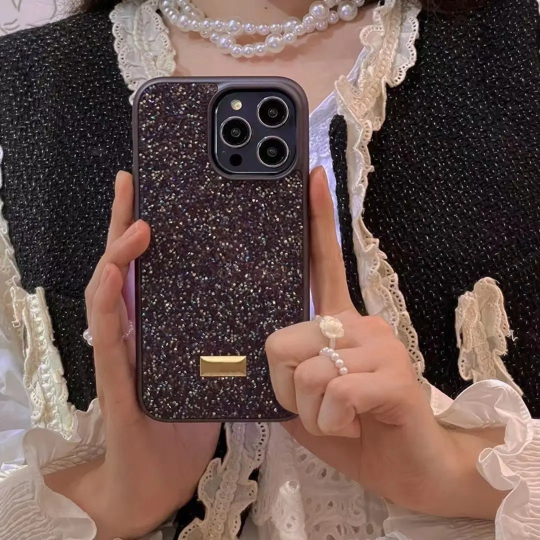 JETech Cover Glitter per iPhone 13 6,1 Pollici, Custodia Bling Brilla Paraurti Antiurto da Telefono, Carino Scintillante con Donne e Ragazze (Rosa