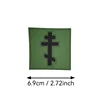Croix (verte sur fond noir)