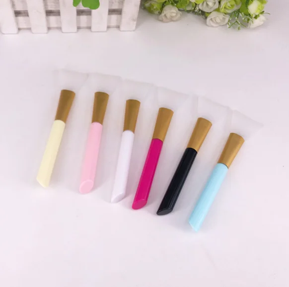Free Custom Logo Cosmetic Makeup Tool Facial Mask Applicator Brush Silicone Face Mask Brush