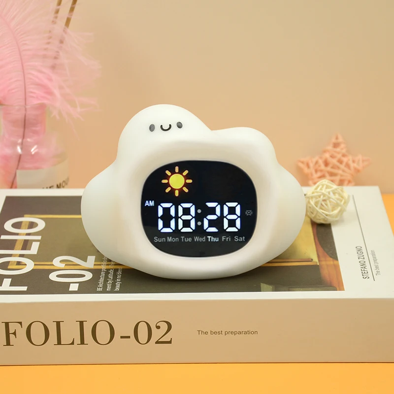 Wholesale Dementia Calendar Led Snooze Alarm Timer For Elderly Screen Mini Digital Desktop Clock