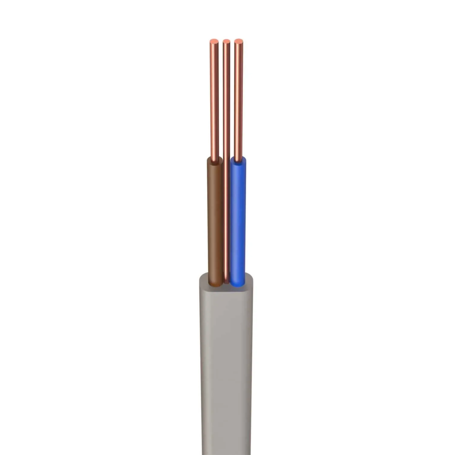 2 Core 3 Core Parallel Flat Line PVC Insulated BVVB 99.99% Copper Electric Wires and Cable