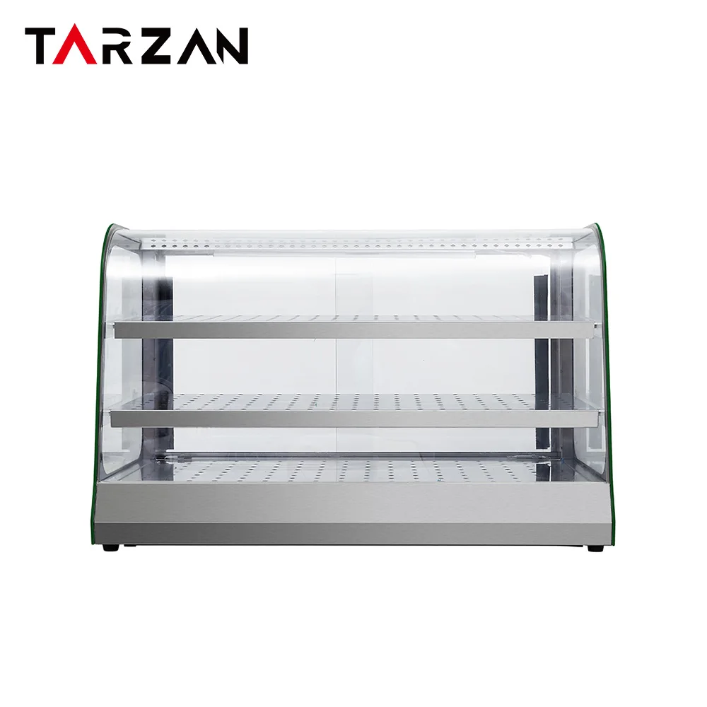 Hot sale Electric Food Warmer Showcase Commercial Fast Food Warmer Display Showcase Buffet