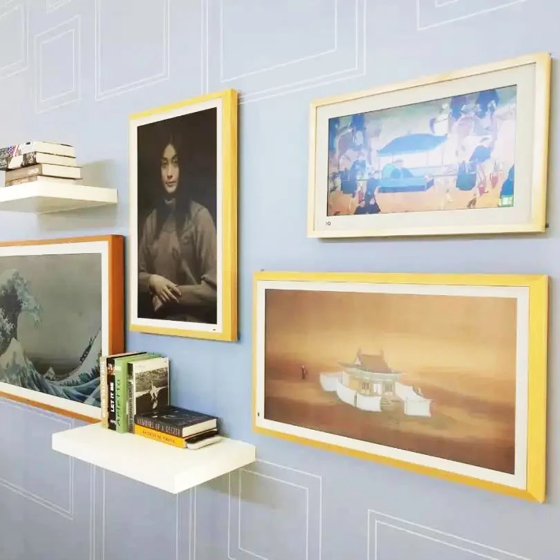 Art Screen Sex Digital Photo Frame Video Wifi/bt Wall Mount Electronic NFT Made in China GPX Lcd Wooden Frame FCC 1920*1080