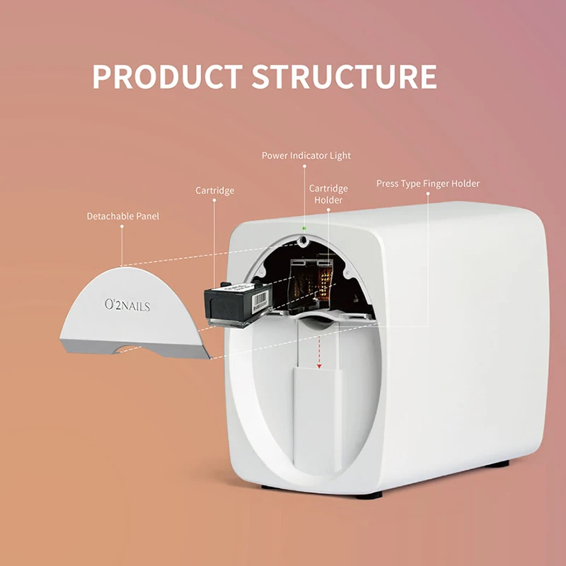 Professional Mobile Wifi Intelligent Self Printing 3d Digital Nail Art Printers for Sale